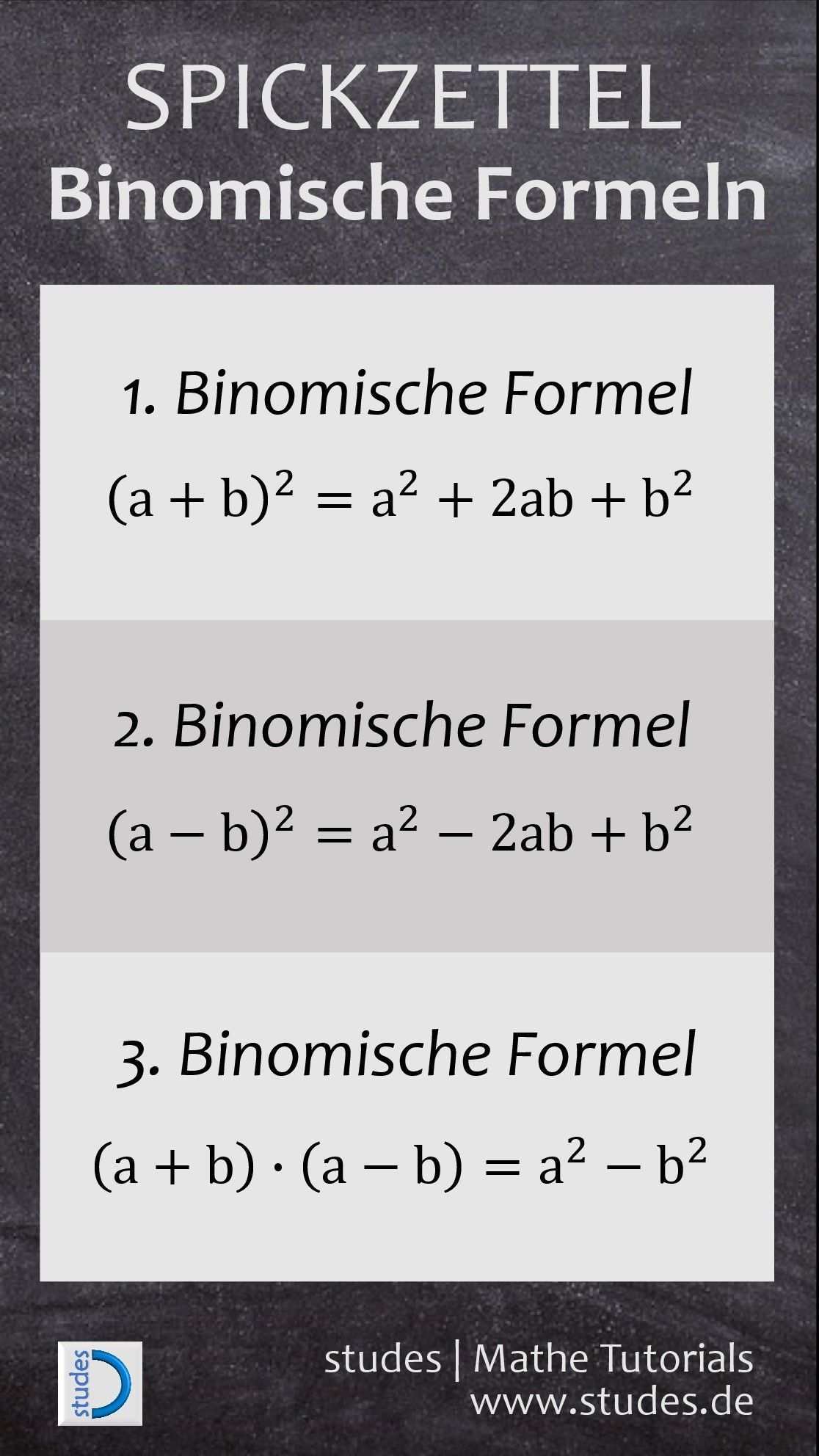 Binomische Formel Beispiel