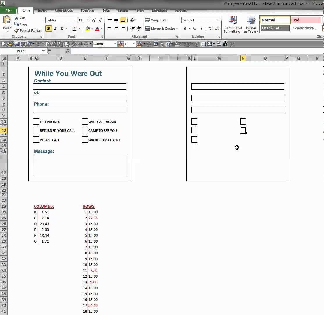 Create A Form In Excel 2010 Excel Templates Words