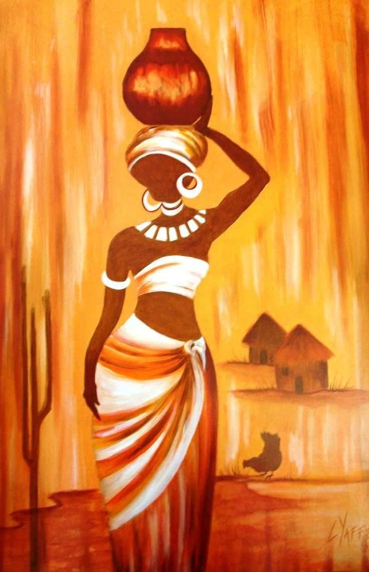 Acrylbild Idee Kunstproduktion Kunstmalerei Afrikanische Gemalde