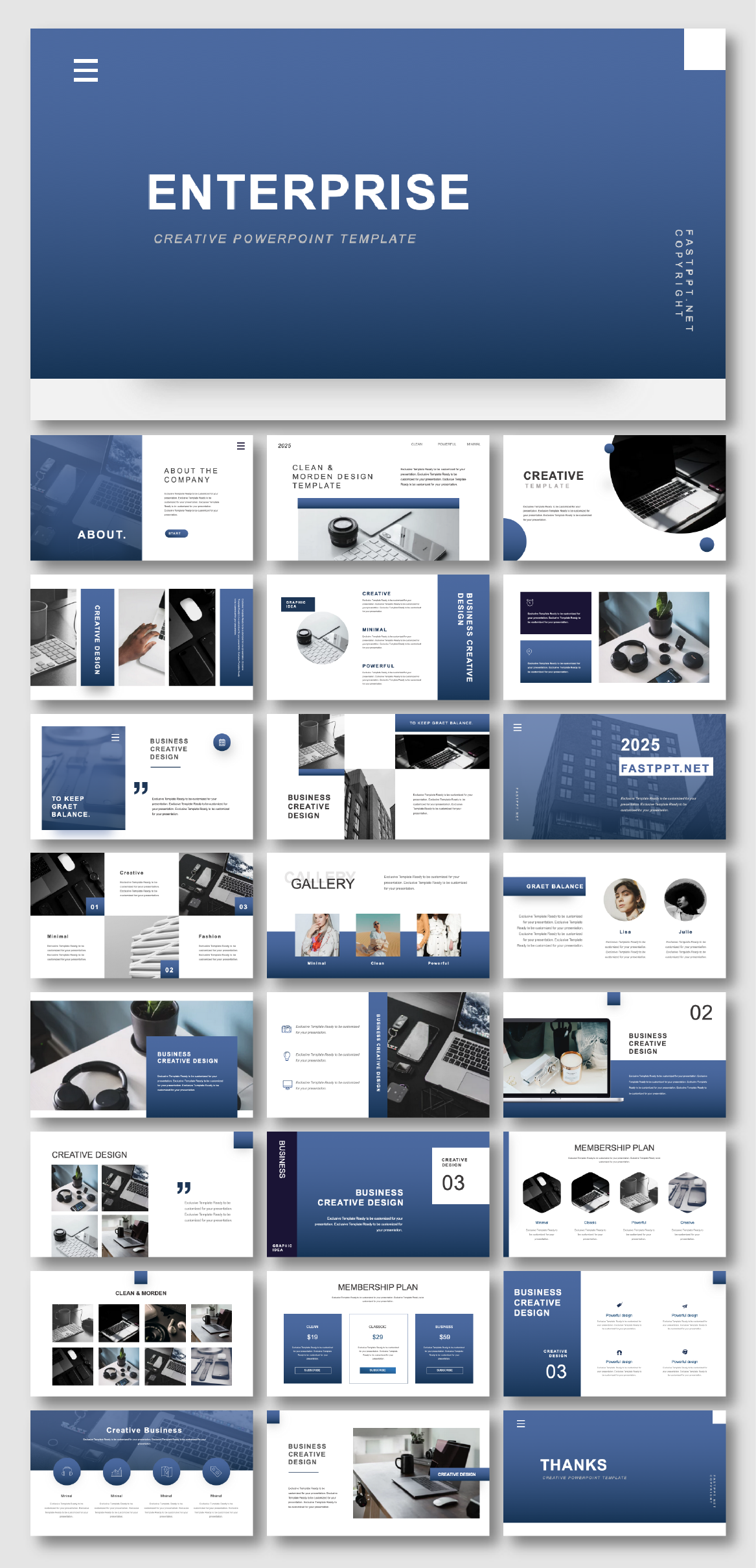 2 In 1 Blue Gray Business Presentation Template Original And High Quality Powerpoint Templates Business Presentation Templates Powerpoint Presentation Design Powerpoint Design Templates