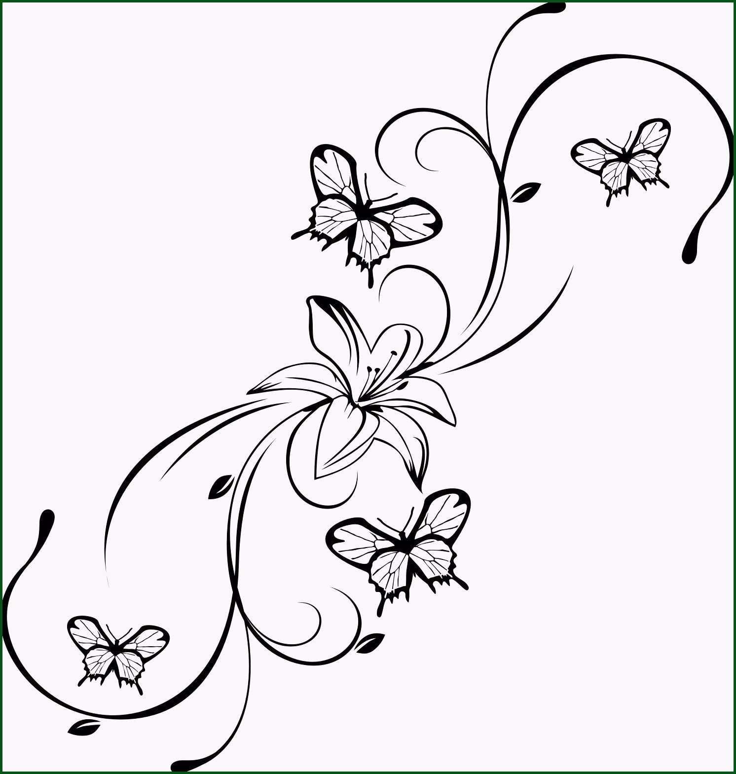 Neu Schmetterling Vorlagen Malvorlagen Malvorlagenfurkinder Malvorlagenfurerwachsene Flower Drawing Butterfly Tattoo Flower Tattoo Designs