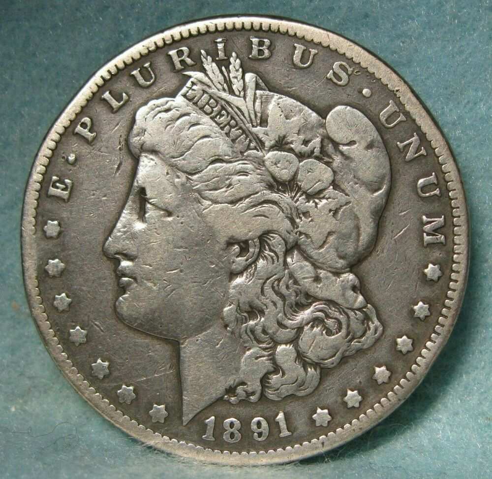 1891 Cc Carson City Mint Morgan Silver Dollar Vf Details Us Coin Morgan Silver Dollar Silver Dollar Coins