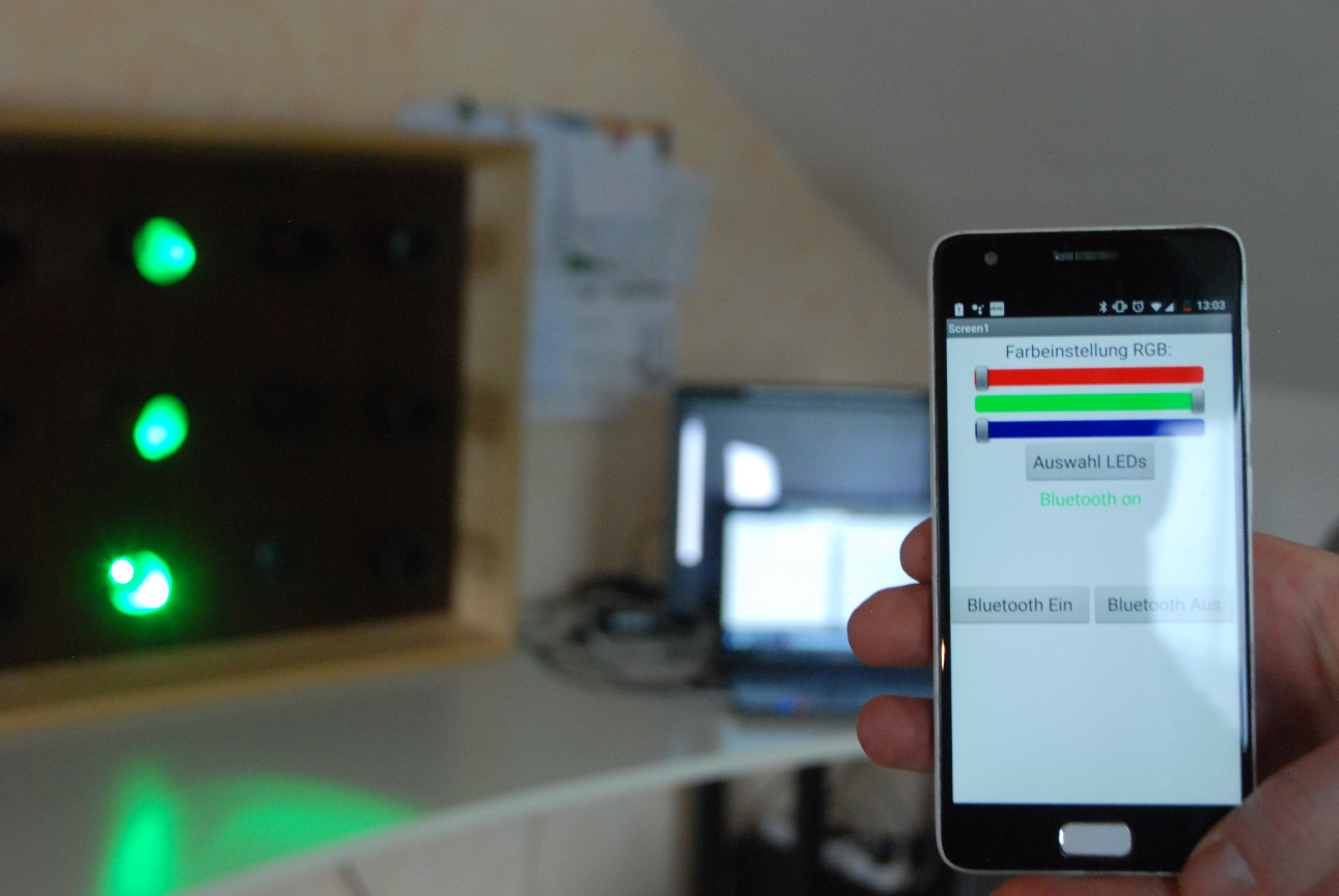 Led Farben Mit Android Handy Und Arduino Hc06 Bluetoothmodul Steuern Led Rgb Led Arduino