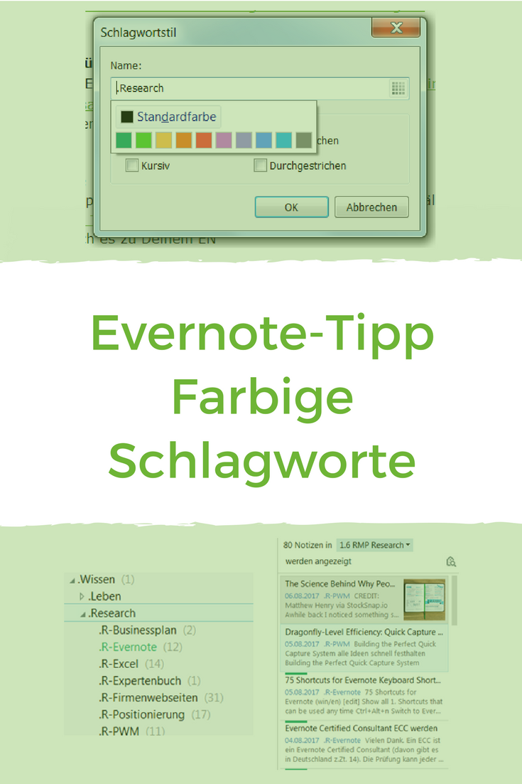 Evernote 5 Wichtige Individuelle Einstellungen Notizen Schneller Finden Evernote Tipps Und Tricks Schlagwort