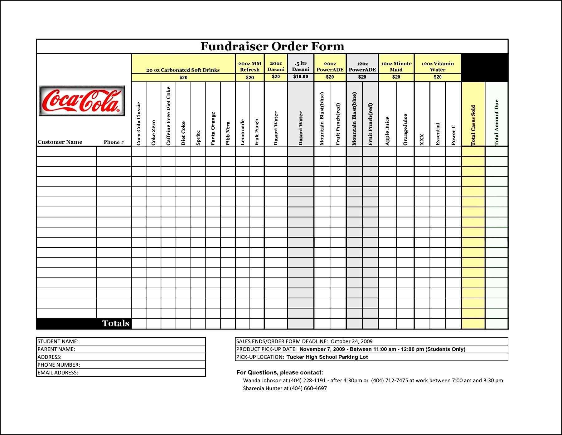 Free Fundraiser Order Form Template Besttemplates123 Fundraising Order Form Free Fundraisers Order Form Template