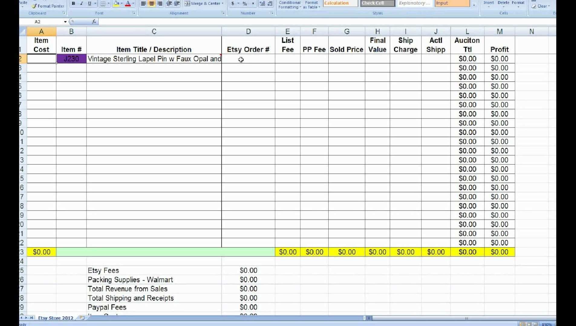 Lularoe Inventory Spreadsheet Excel Templates Spreadsheet Template Balance Sheet Template