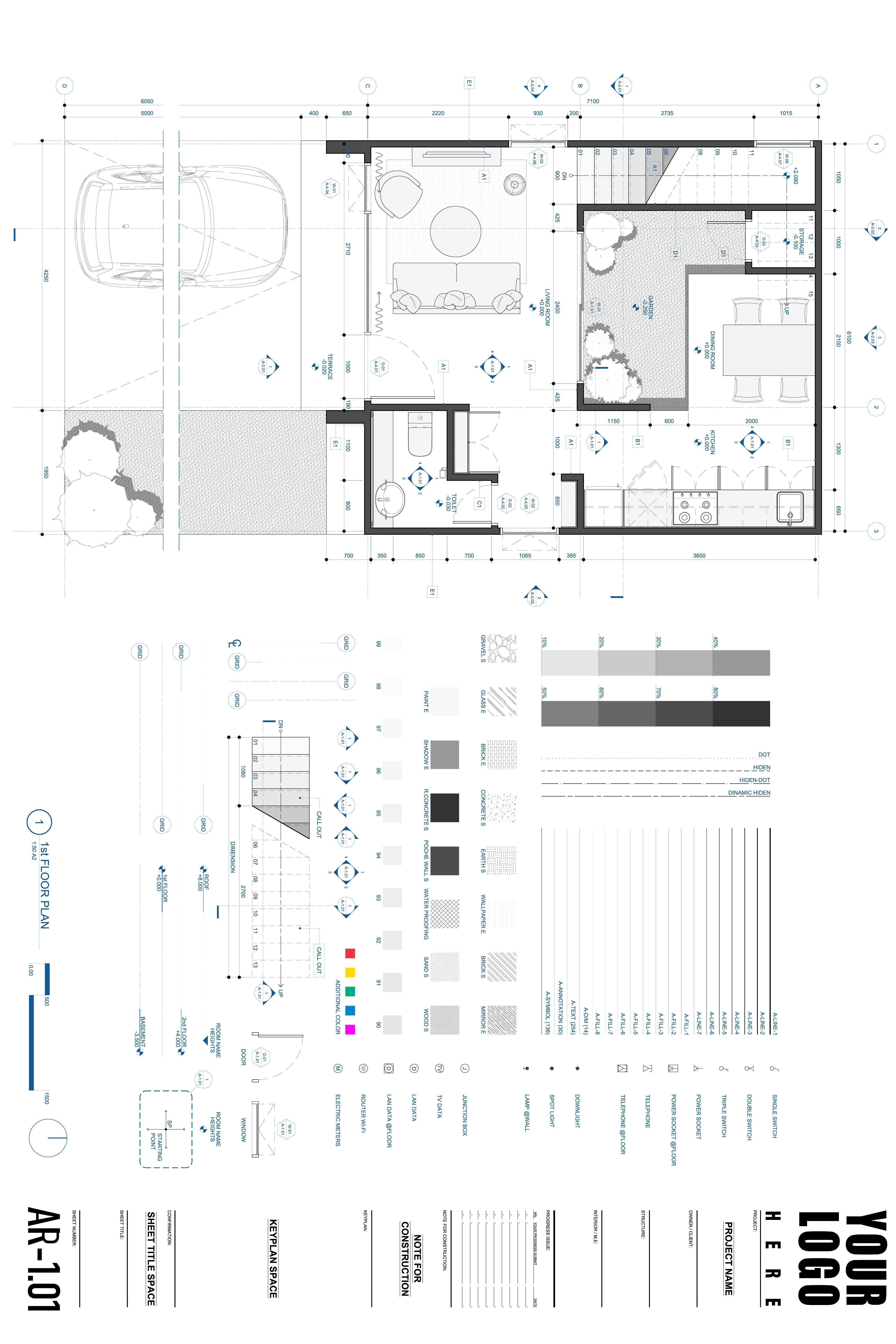 Autocad Template Architecture Drawing Architecture Drawing Plan Autocad Layout Autocad