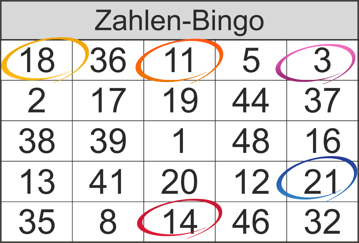 Zahlenbingo Von 1 Bis 48 Bingo Spiele Spiele Mit Zahlen Spiele Fur Senioren