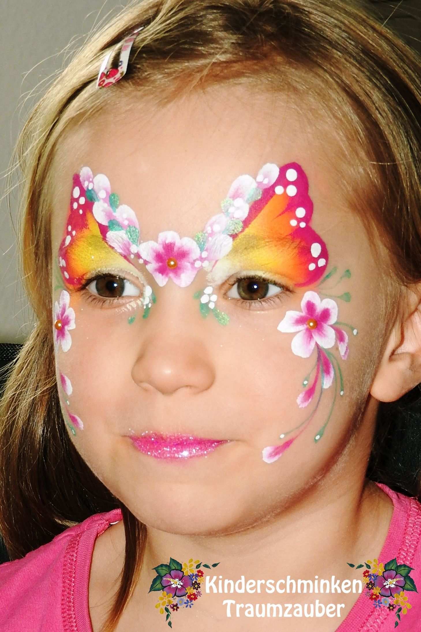Flower Blumen Fairy Feeflower Fairy Blumen Fee Face Painting Face Painting Designs Butterfly Face