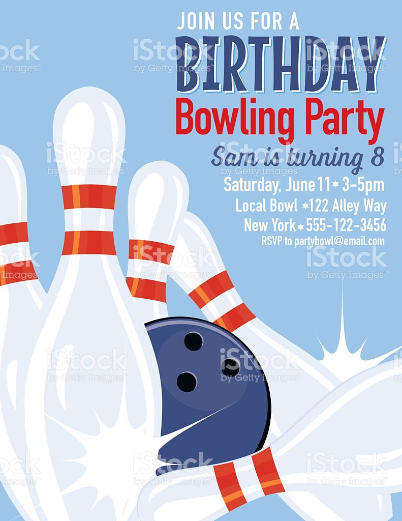 Einladung Kegeln Vorlage In 2020 Bowling Party Invitations Party Invite Template Bowling Birthday Party Invitations