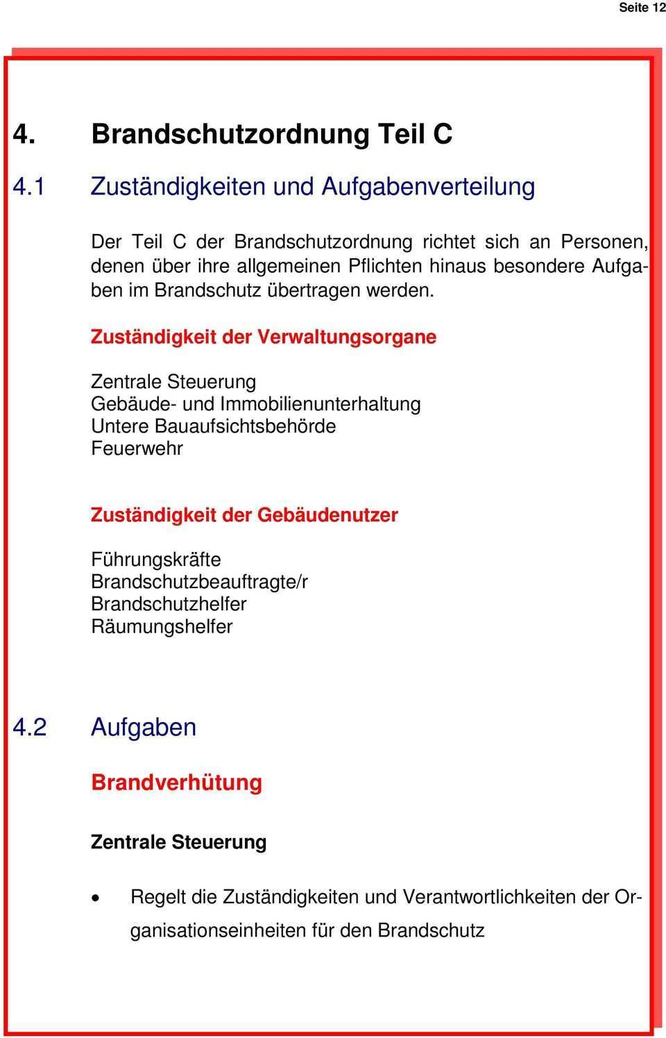 Muster Brandschutzordnung Allgemeine Verwaltung Pdf Kostenfreier Download
