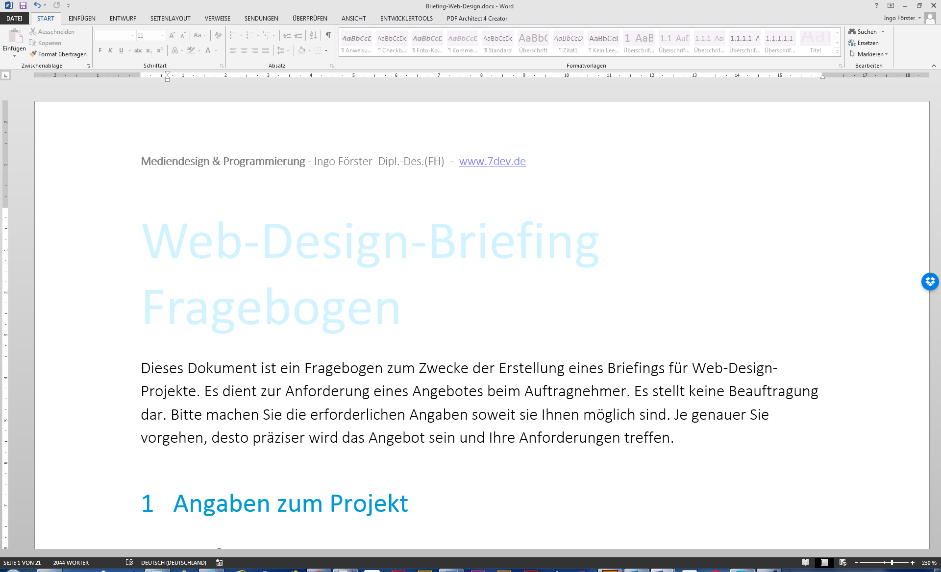 Web Design Briefing Word Vorlage Mit Multiple Choice Uid Blog Ui Ux Professional