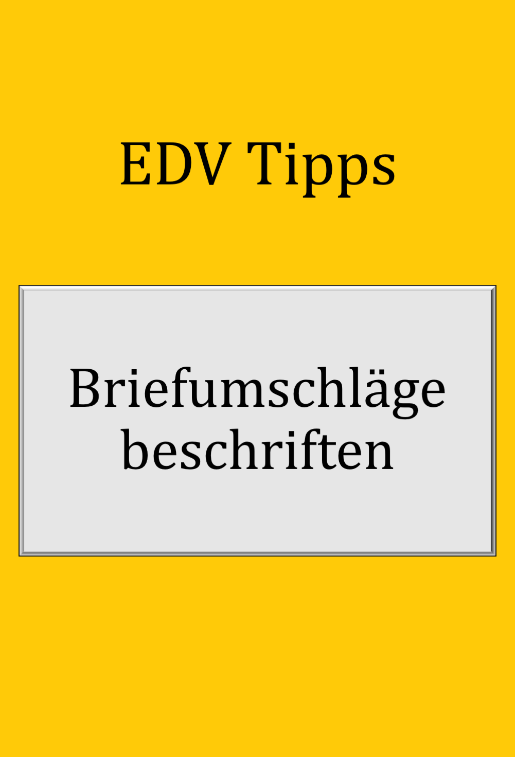 Word Tipps In 2020 Briefumschlag Bedrucken Briefumschlag Umschlag