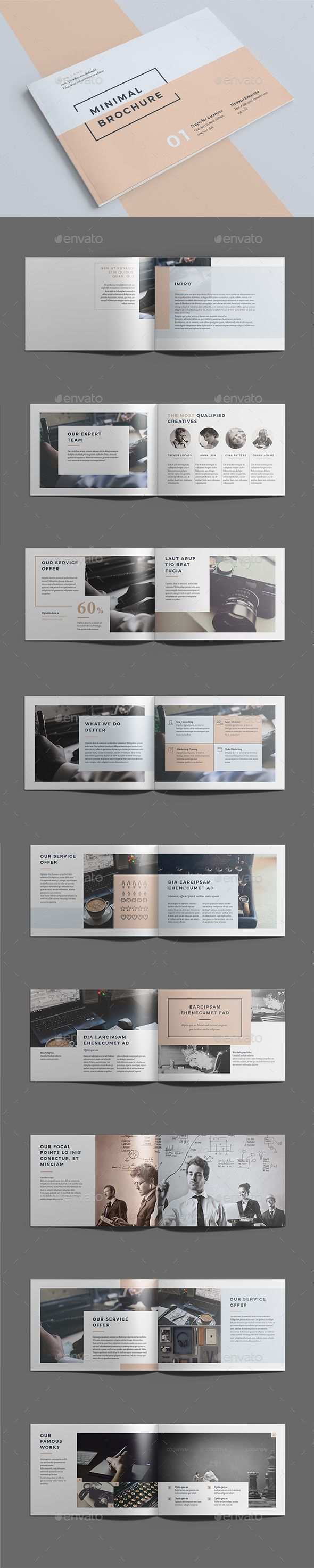 Minimal Brochure Template Indesign Indd Download Here Layouts Broschurendesign Broschure Vorlage Und Broschuren Layout