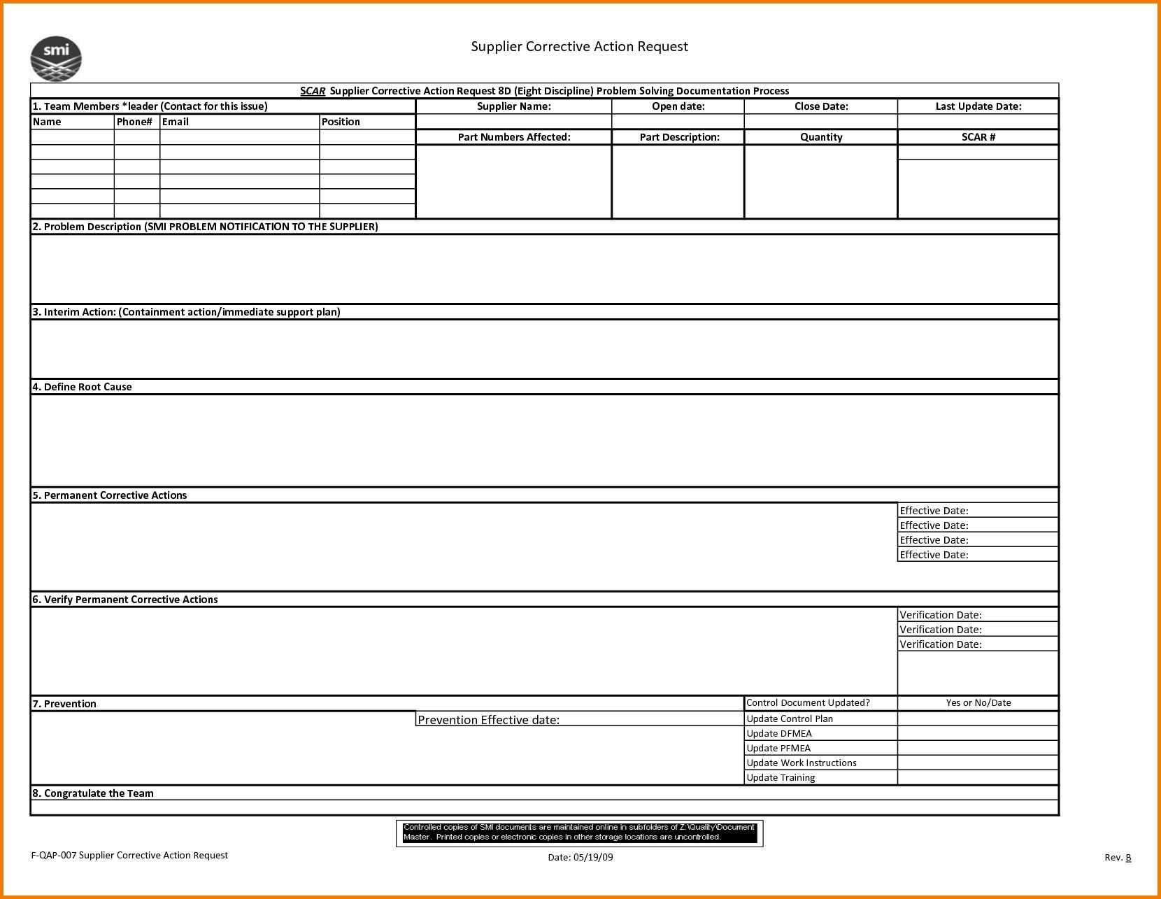 8d Report 2 Rt Template Pdf Excel Download Free Doc Examples For 8d Report Format Template Best Sample Template Report Template Powerpoint Word Templates