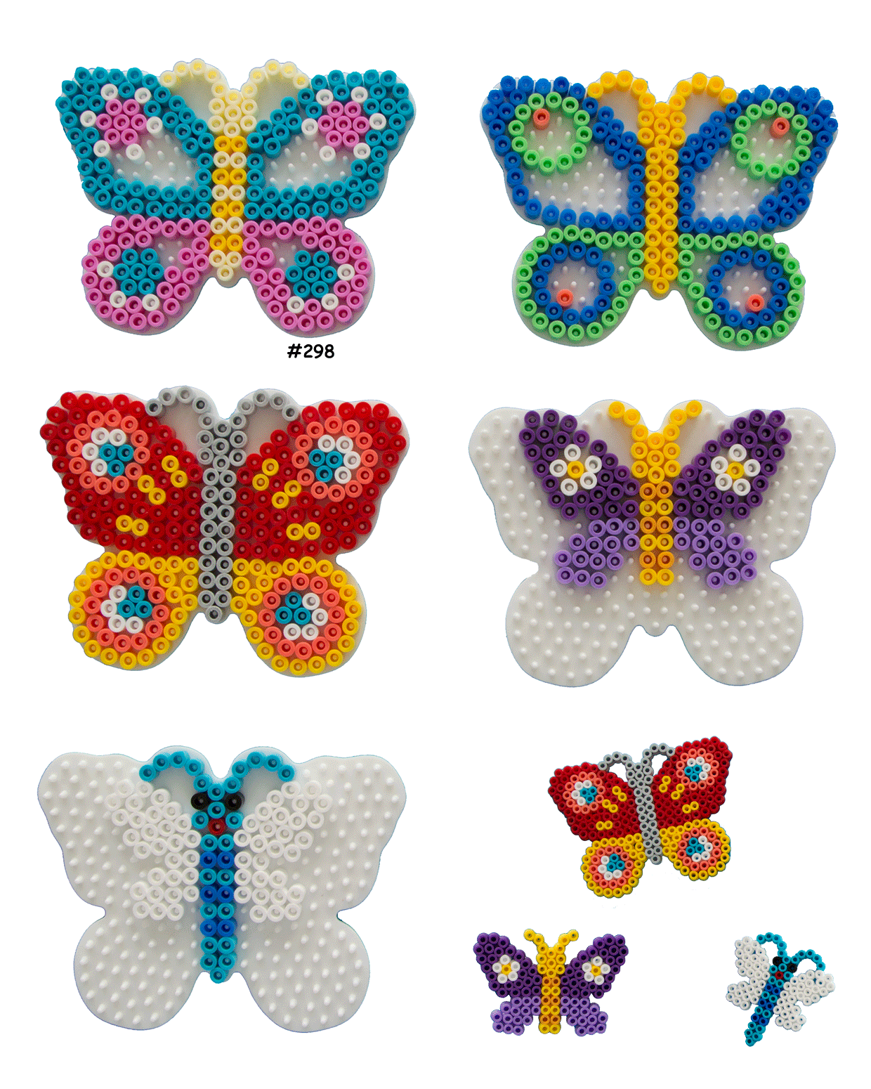 Hama Butterflies Perler Bead Designs Hama Perlen Muster Basteln Bugelperlen