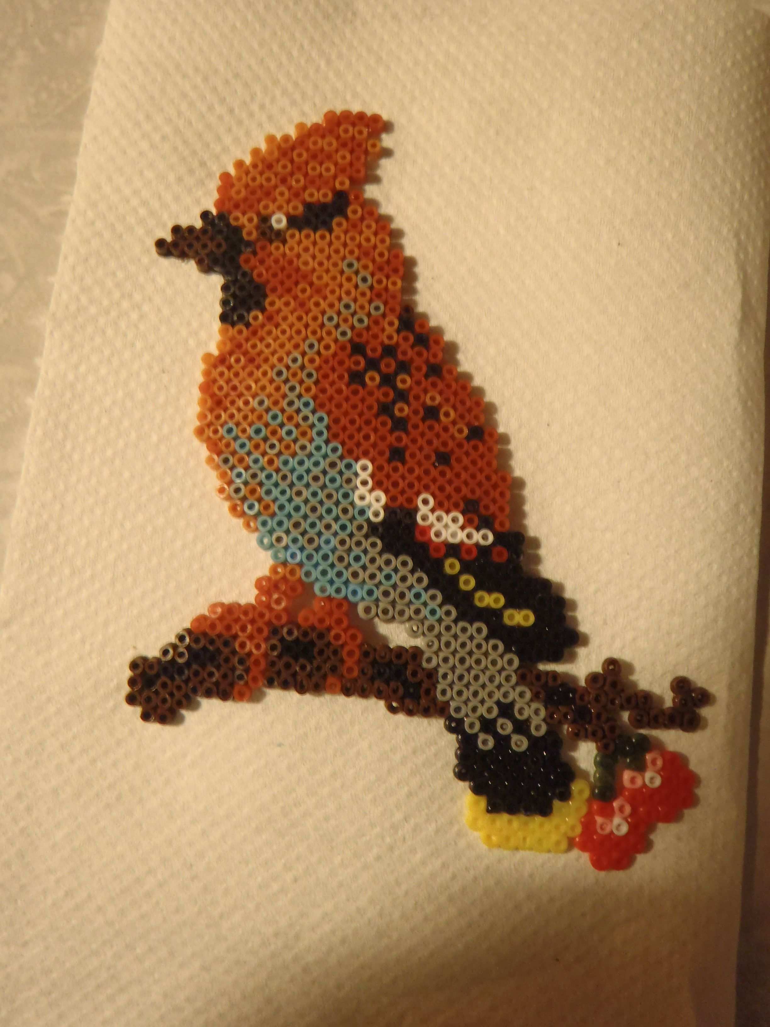 Vogel Bird Hama Beads Bugelperlen By Mona Schmelzperlen Bugelperlen Bugelperlen Muster