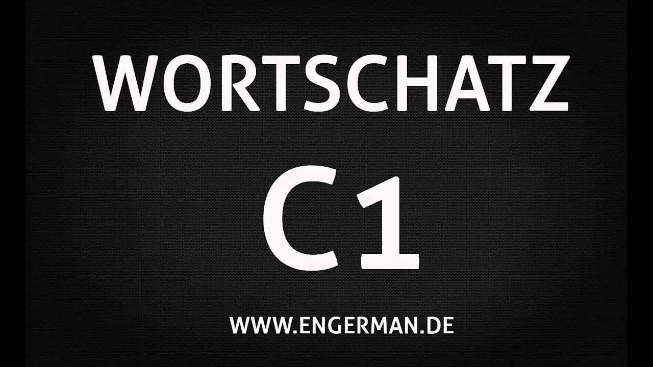 Deutsch C1 Wortschatz German C1 Vocabulary Part 2 Nemeckij