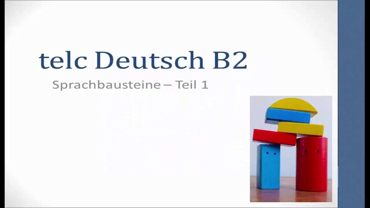 Prufungsvorbereitung Telc Deutsch B2 Sprachbausteine Deutsch Prufung Deutsch Lernen Lernen