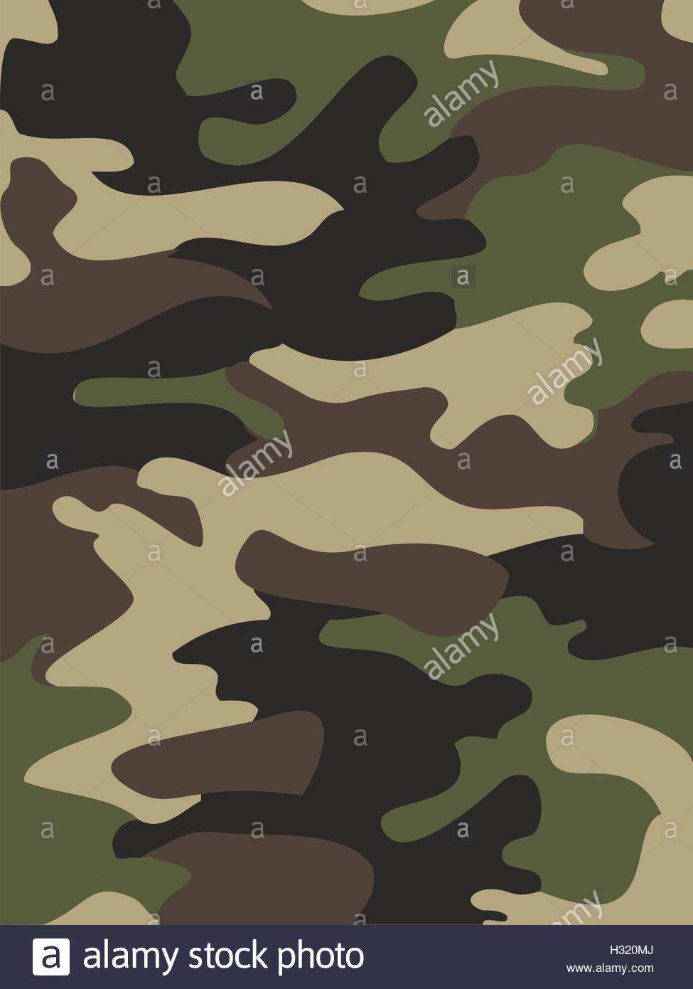 Camouflage Muster Hintergrund Nahtloser Vektor Illustration Klassische Kleidungsstil Maskierung Camo Wiederholten Druck Grun Braun Schwarz Stock Vektorgrafik Alamy