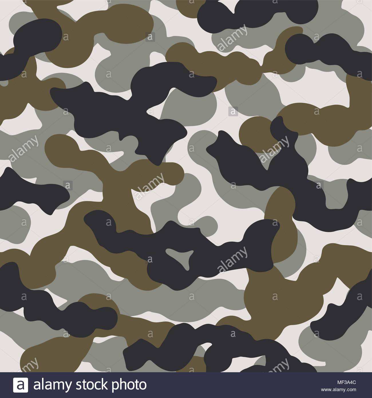 Camouflage Nahtlose Muster Vector Illustration Militarische Tarnung Hintergrund Stock Vektorgrafik Alamy