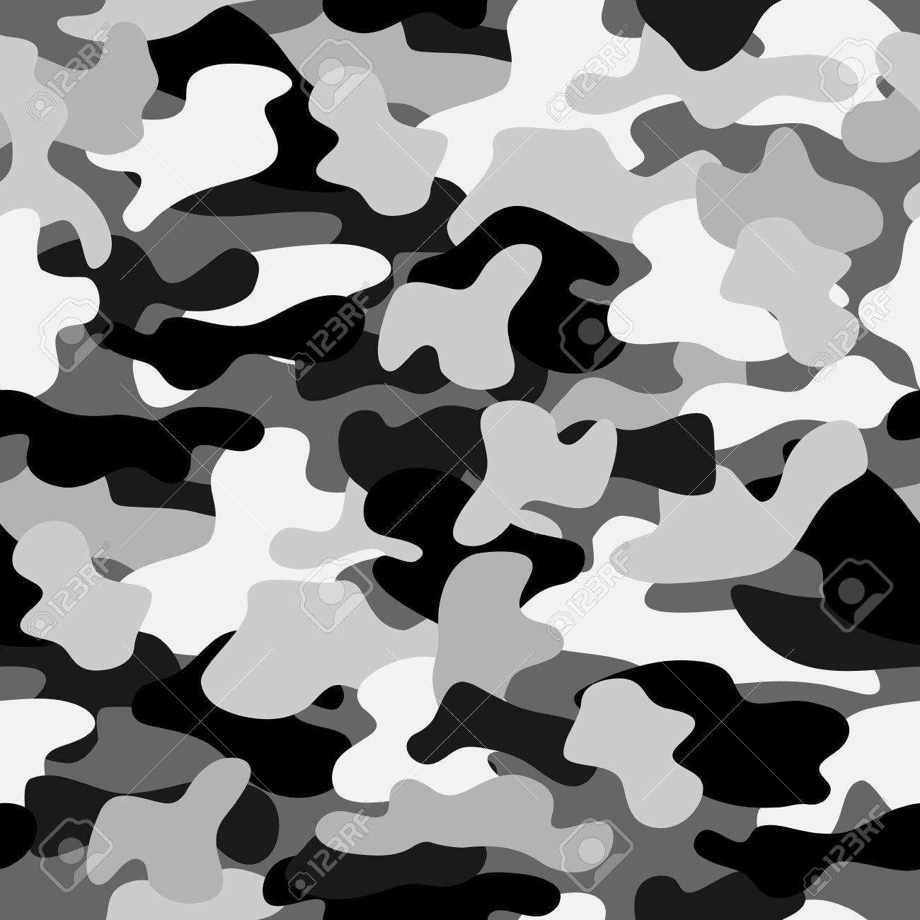 Camouflage Nahtlose Muster In Schwarz Weiss Und Grau Farben Lizenzfreie Fotos Bilder Und Stock Fotografie Image 78883709