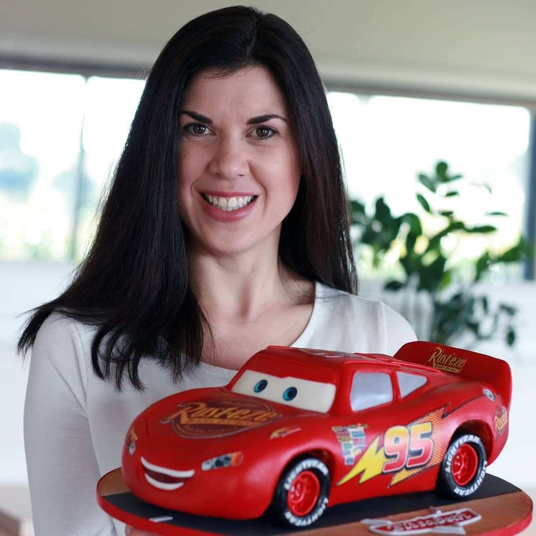 Lightening Mcqueen 3d Disney Cars Cake By Inspired Cakes By Amy Kindertorte Kinder Torten Auto Torte