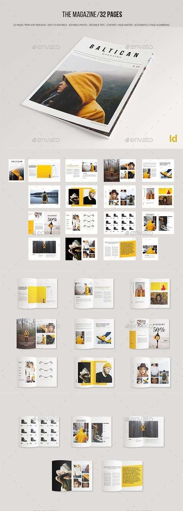 Brochure Template Indesign Indd In 2020 Layout Design Broschure Design Zeitschriften Layouts