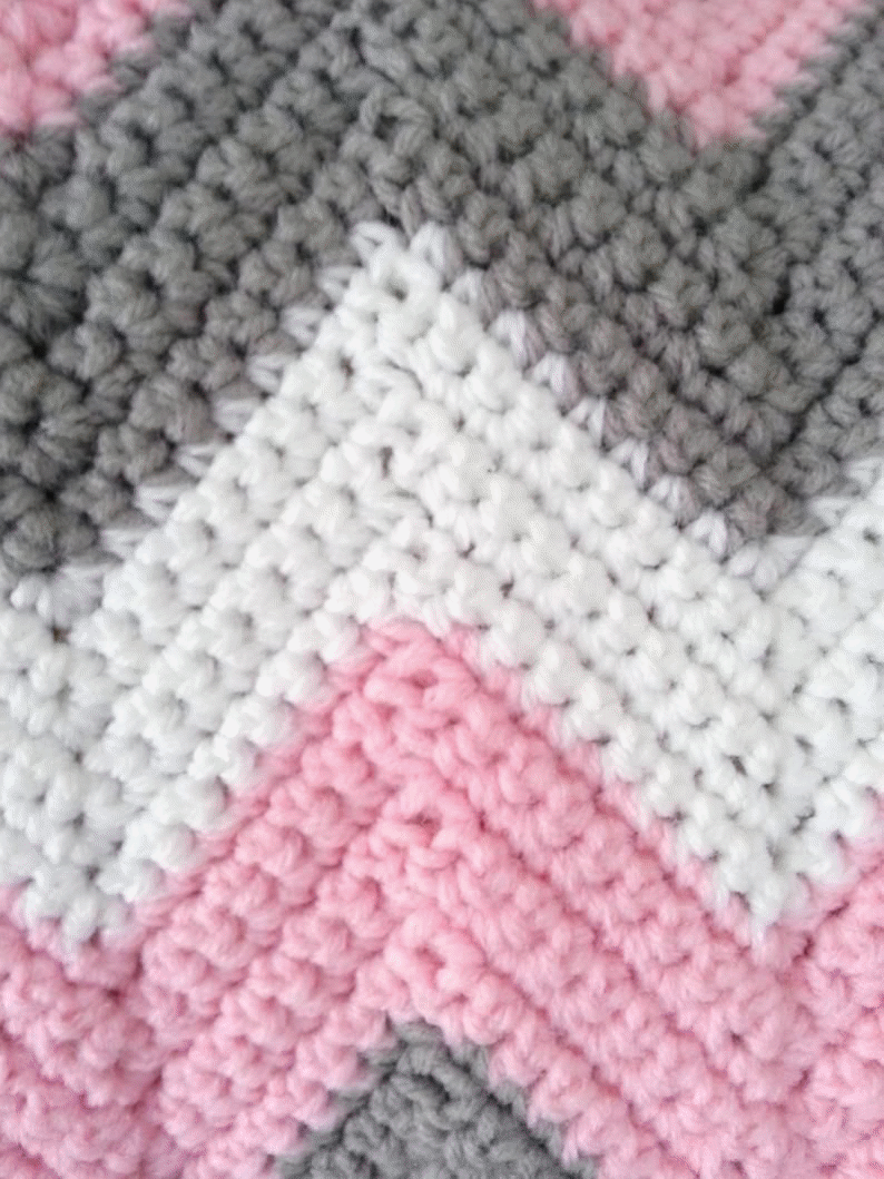 The Best Beginner Crochet Chevron Blanket Free Pattern In 2020 Baby Easy Decken