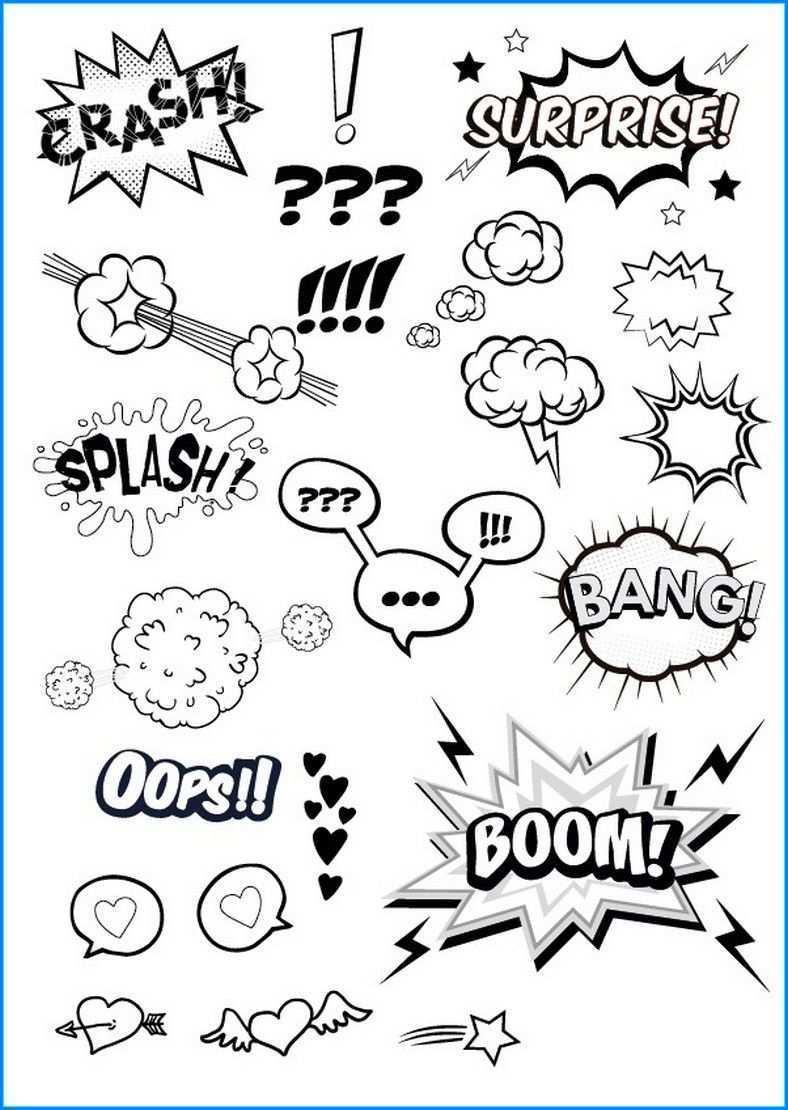 Leere Sprechblasen Zum Ausdrucken Comic Zeichnen Lernen Sprechblase Skizze Notizen