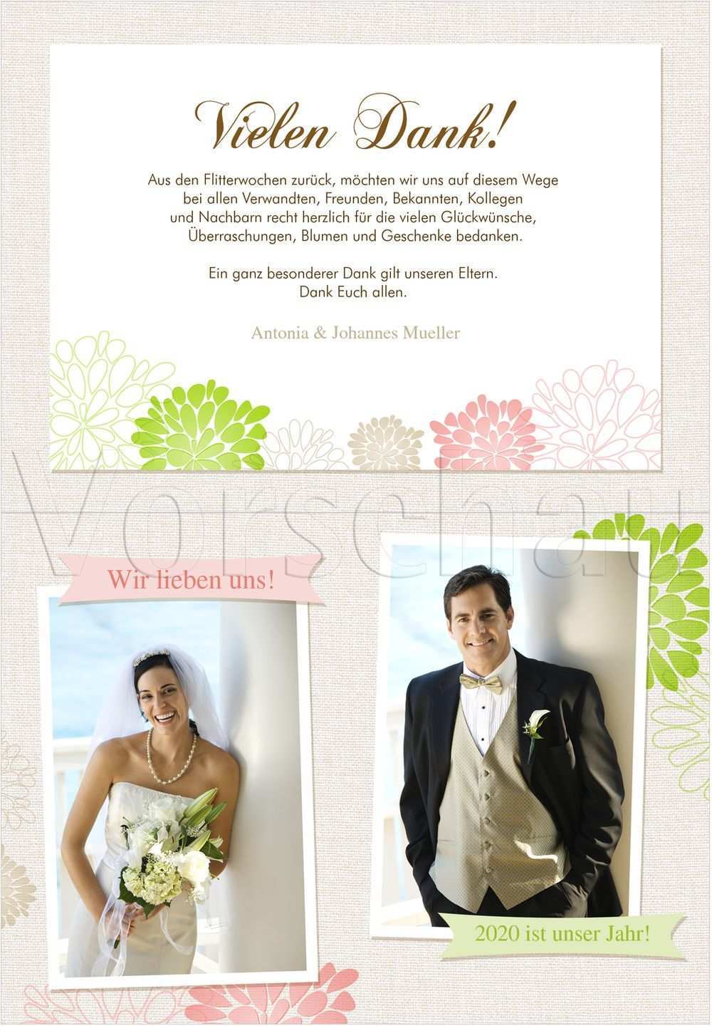 Bluhend Dankeskarten Hochzeit Dankes Karten Hochzeit Karte Hochzeit Danksagung Hochzeit