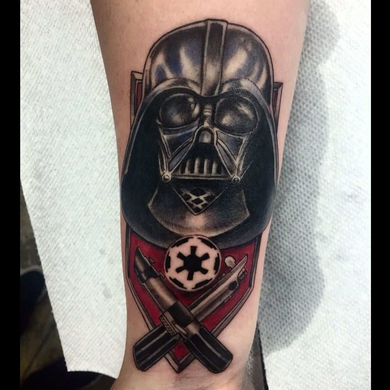 Darth Vader By Joshua Jimenez Joshuajimenez Tattoo Tattoos Darth Vader Skull Tattoo