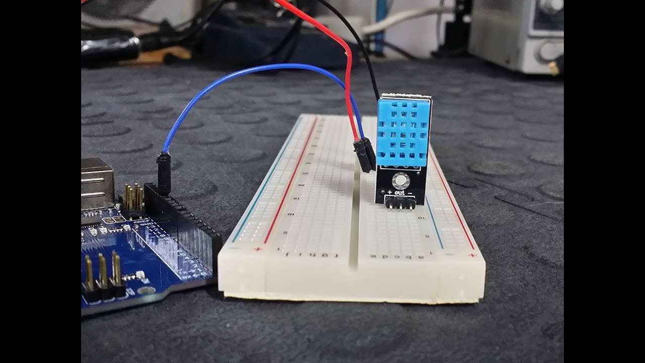 Dht11 Temperature Humidity Sensor With Arduino Tutorial Youtube