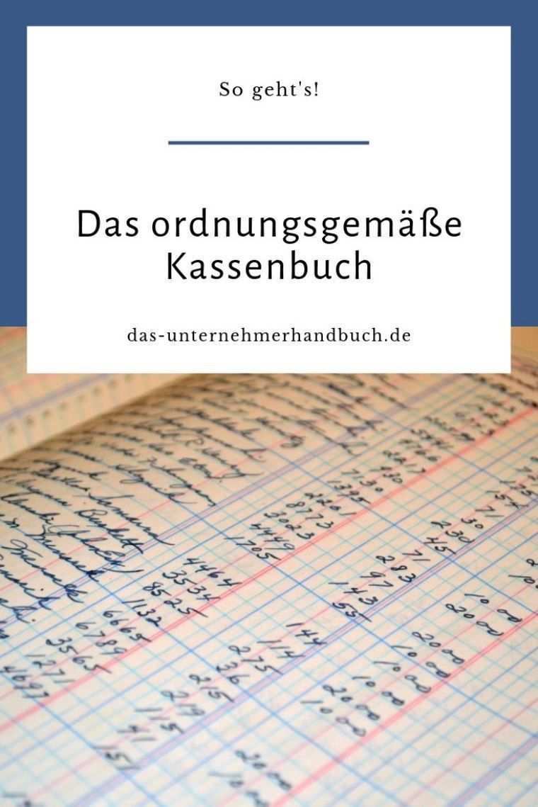 Das Richtige Kassenbuch So Geht 39 S Kassenbuch Buchhaltung Lernen Finanzen