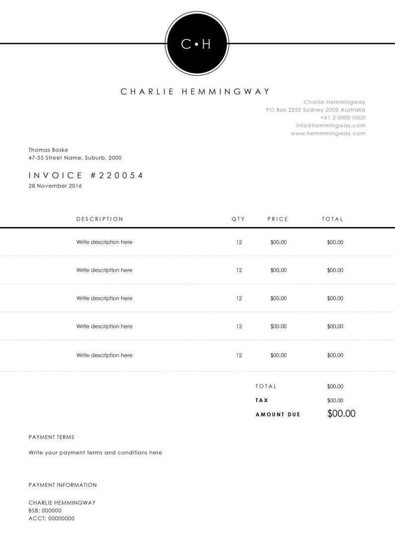 Invoice Template Invoice Design Receipt Ms Word Invoice Template Photoshop Invoice Template Printable Invoice Invoice Design Invoice Template Invoice Design Template