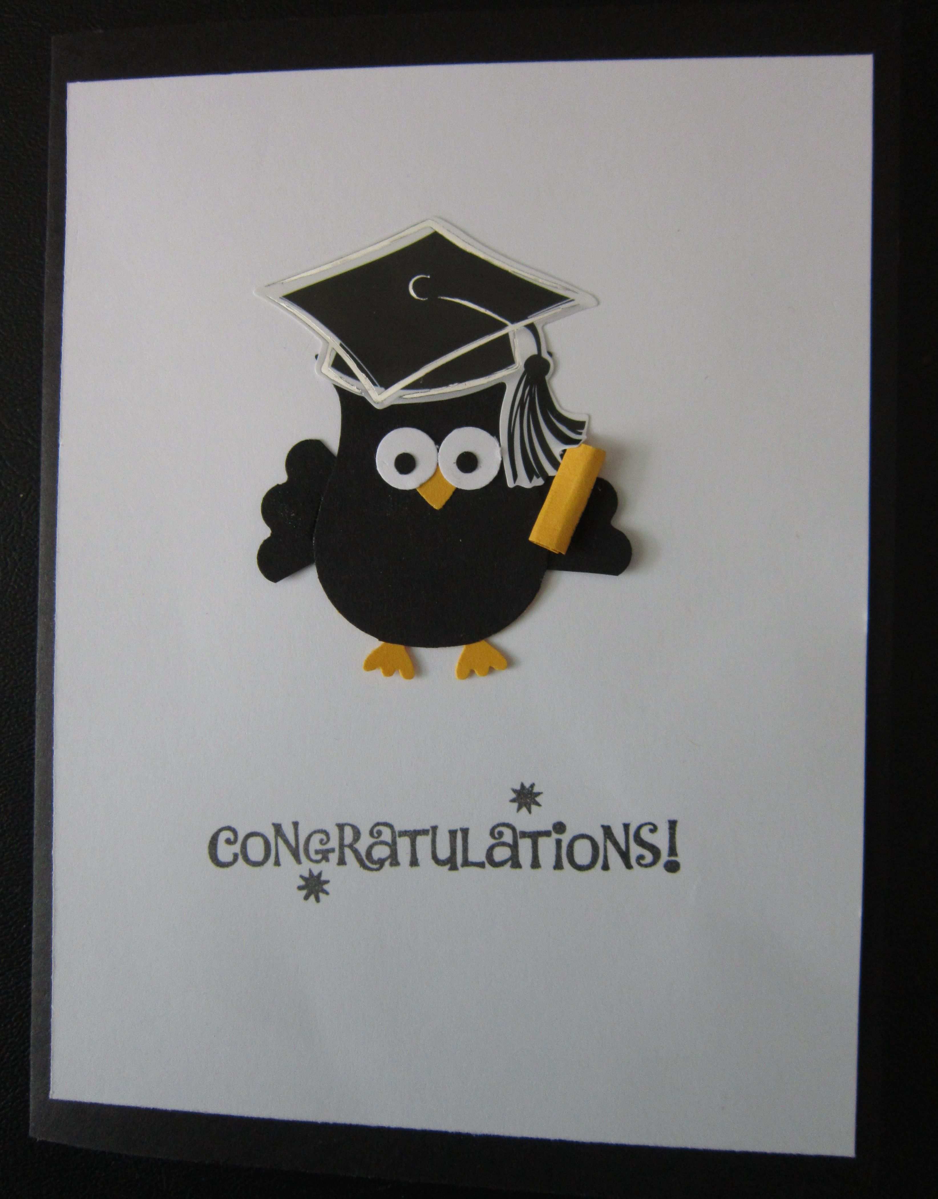 Graduation Card Stampin Up Owl Punch Karten Basteln Karten Basteln