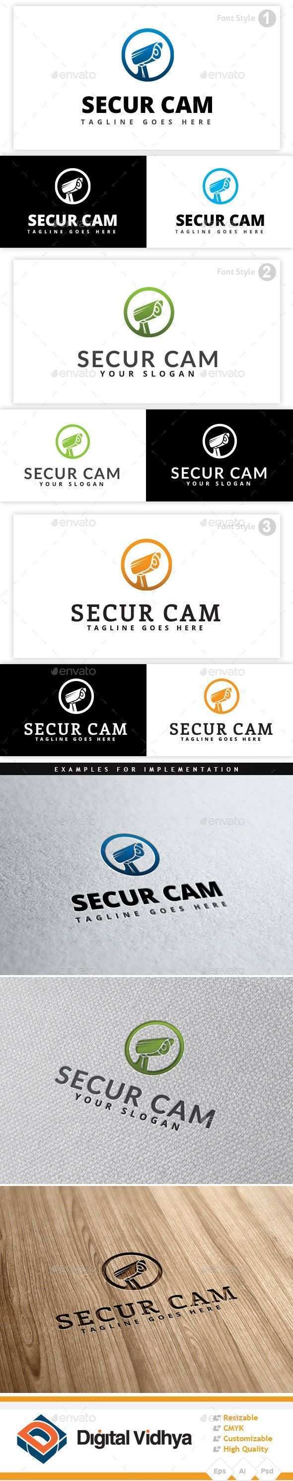 Ad Security Camera Logo Graphicriver Buy Security Camera Logo By Digisamaritan On Graphicriver File Description Securi Logo Design Vorlage Uberwachungskamera Und Camera Logo