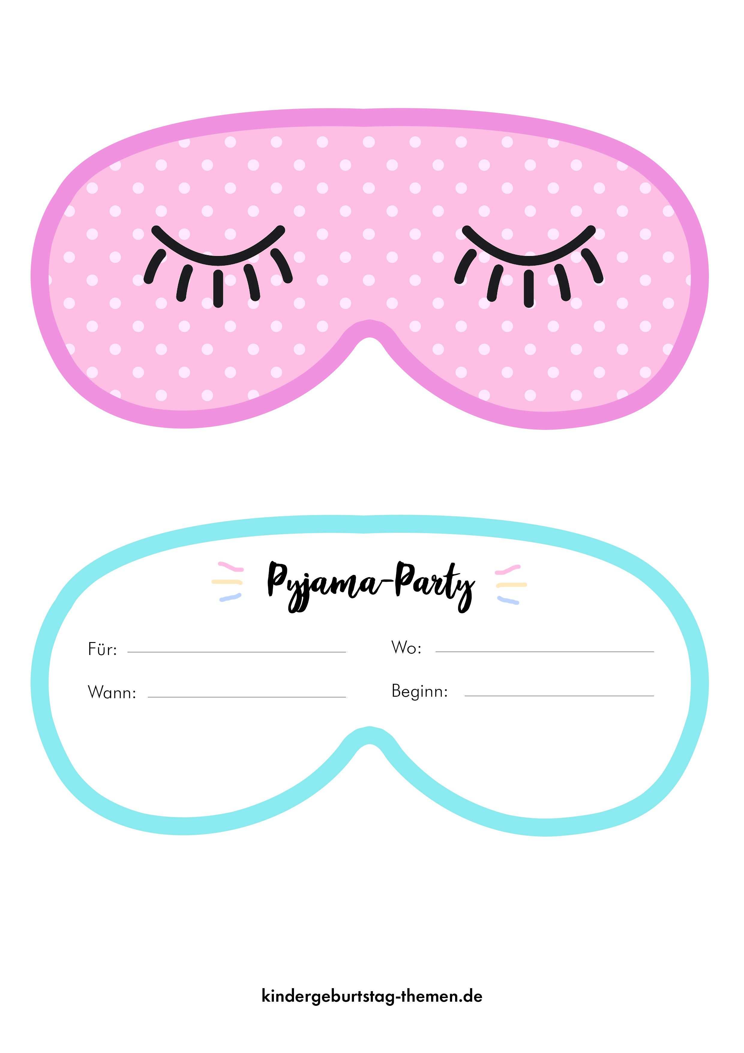 Pyjama Party Einladung Kreative Einladungskarten In Pdf Druckvorlagen Und Jpg Pyjamaparty Party Einladung Kreative Einladungskarten