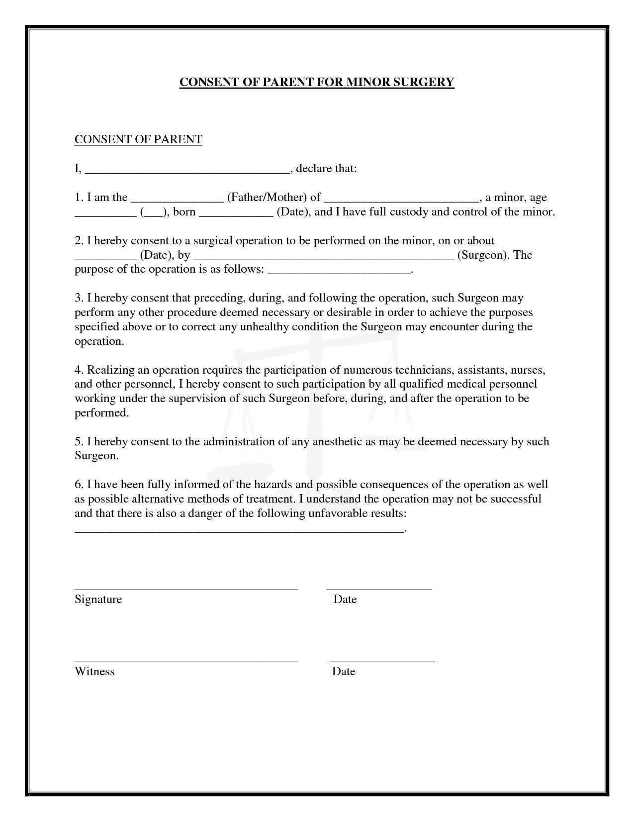 Surgical Consent Form Template Inspirational Surgery Consent Forms Templates Consent Form Consent Forms Consent Teacher Resume Template