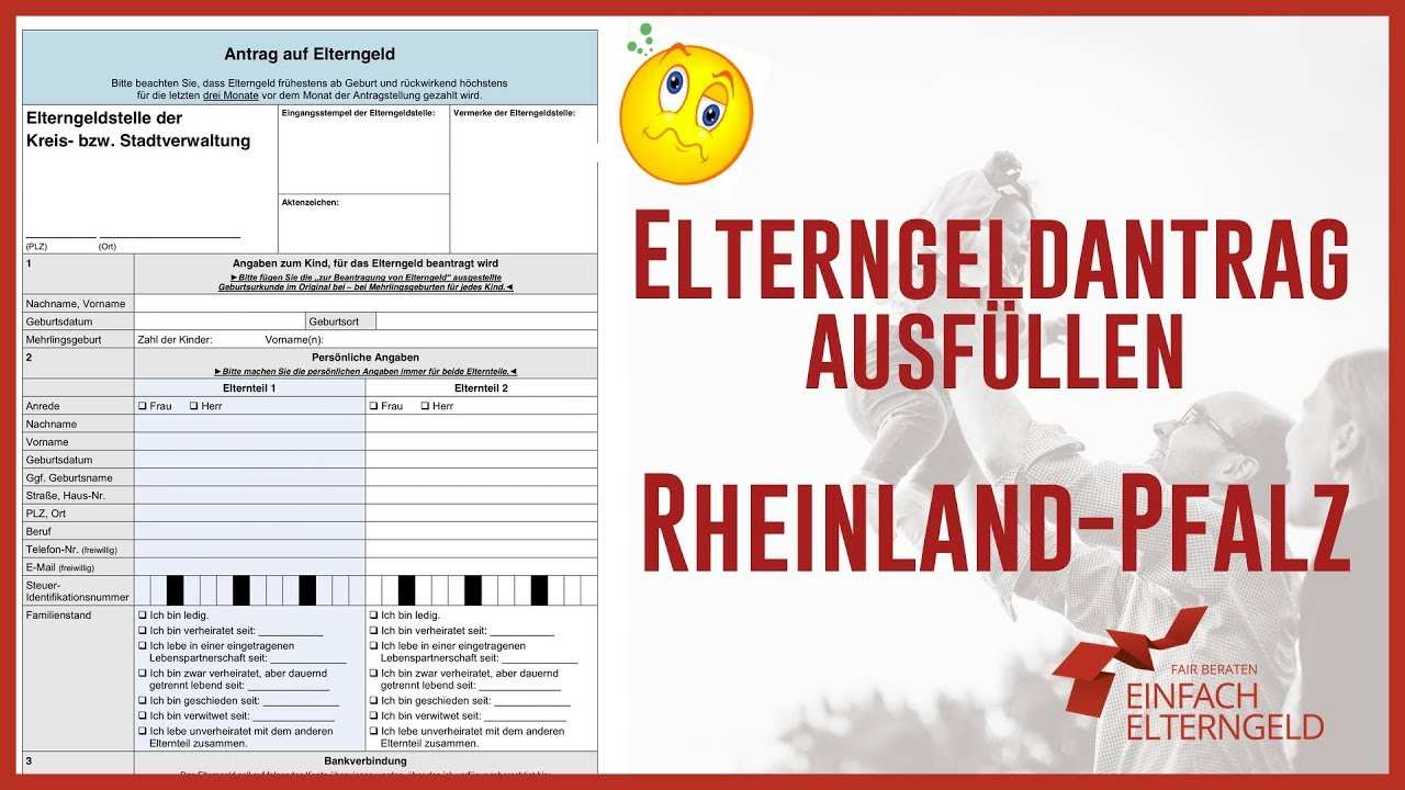Elterngeld Antrag Ausfullen Rheinland Pfalz Youtube