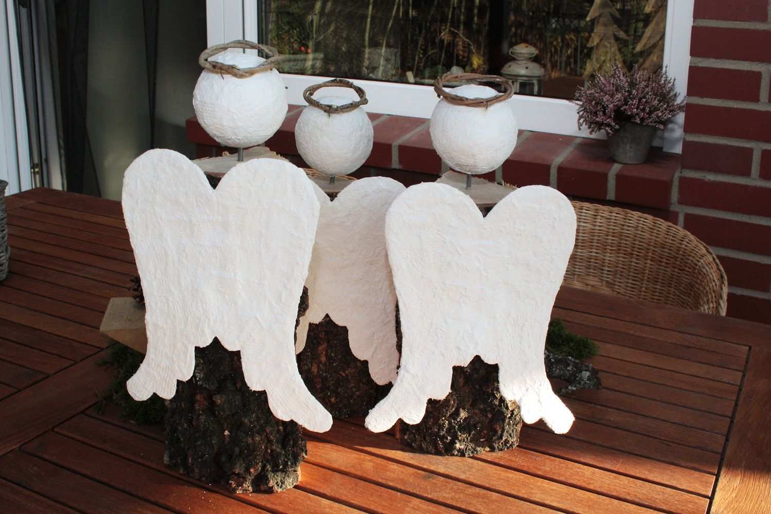 Drei Engel Aus Holz Engel Basteln Weihnachten Engel Basteln Weihnachten