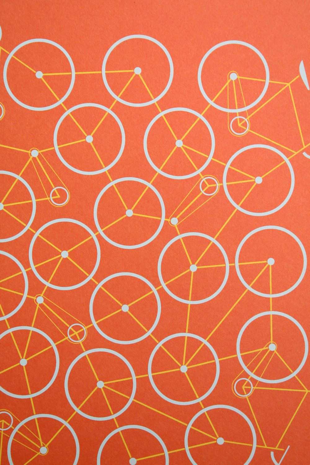 Bike Mess Grafische Muster Fahrrad Poster Entwurfsmuster