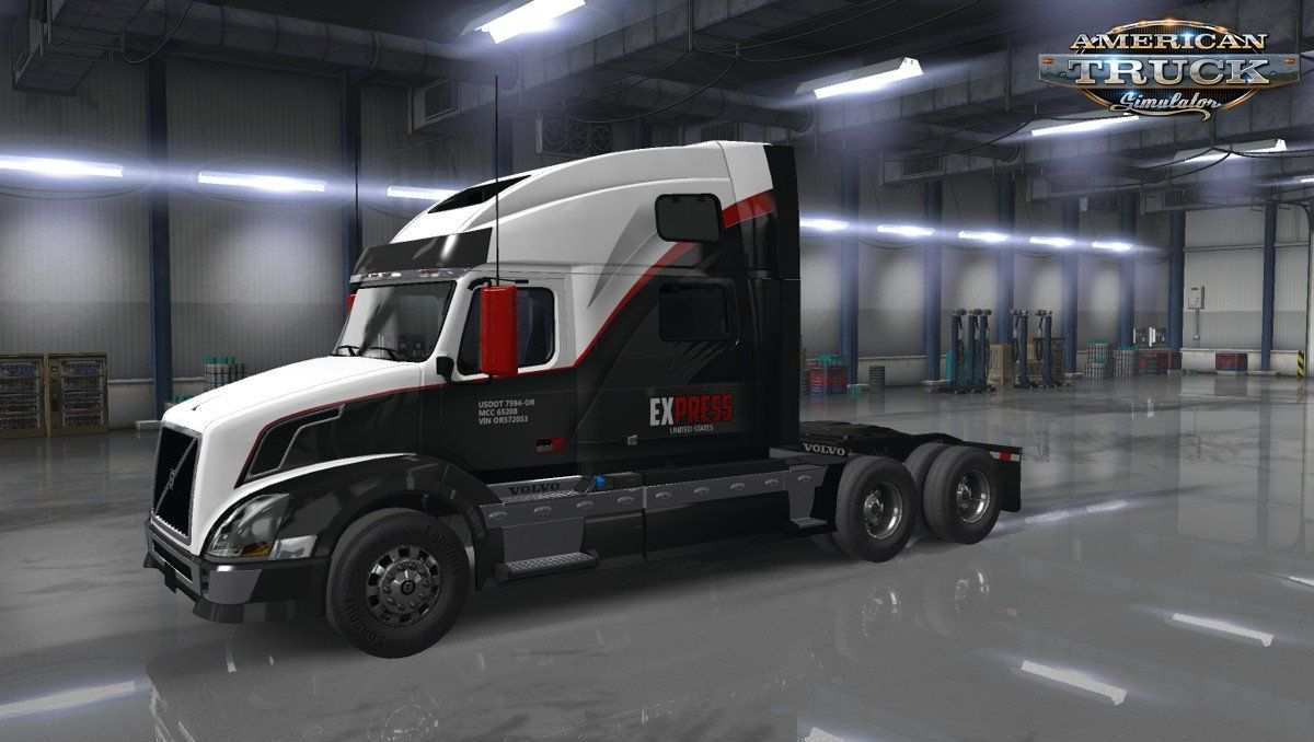 Express United States Skin For Volvo Vnl V1 0 By Hypenut 1 35 X For Ats Volvo American Truck Simulator The Unit