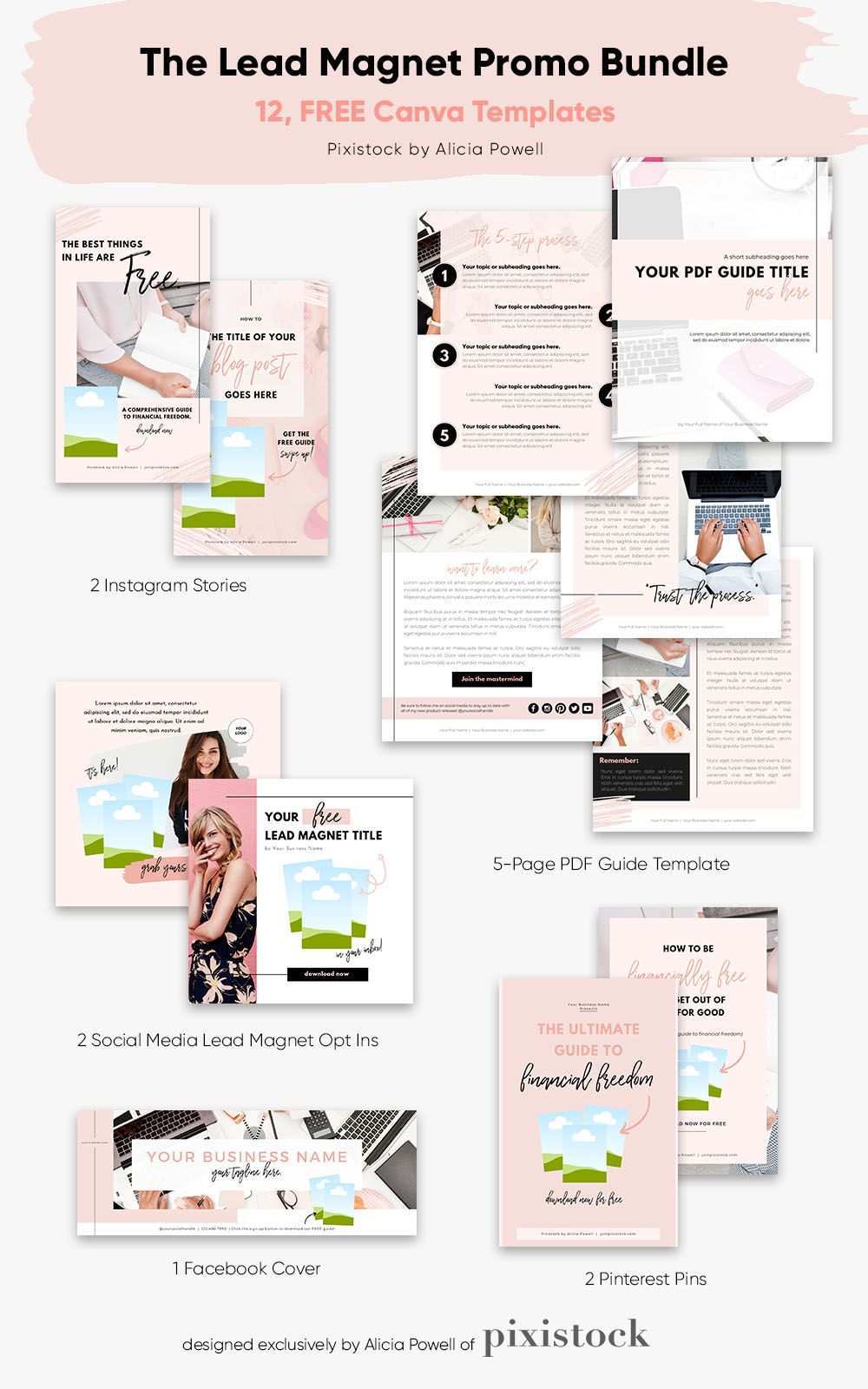 12 Free Canva Templates For Entrepreners And Vas Ebook Template Design Ebook Template Workbook Template