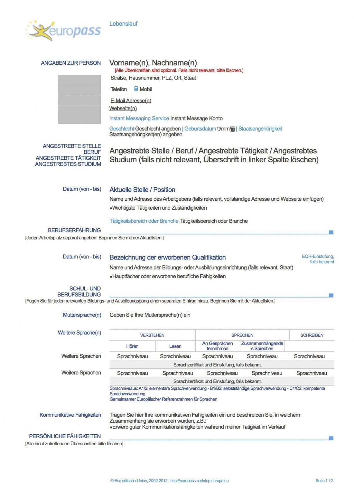 Deutscher Lebenslauf Auf Englisch Resume Templates Resume Resume Template Word