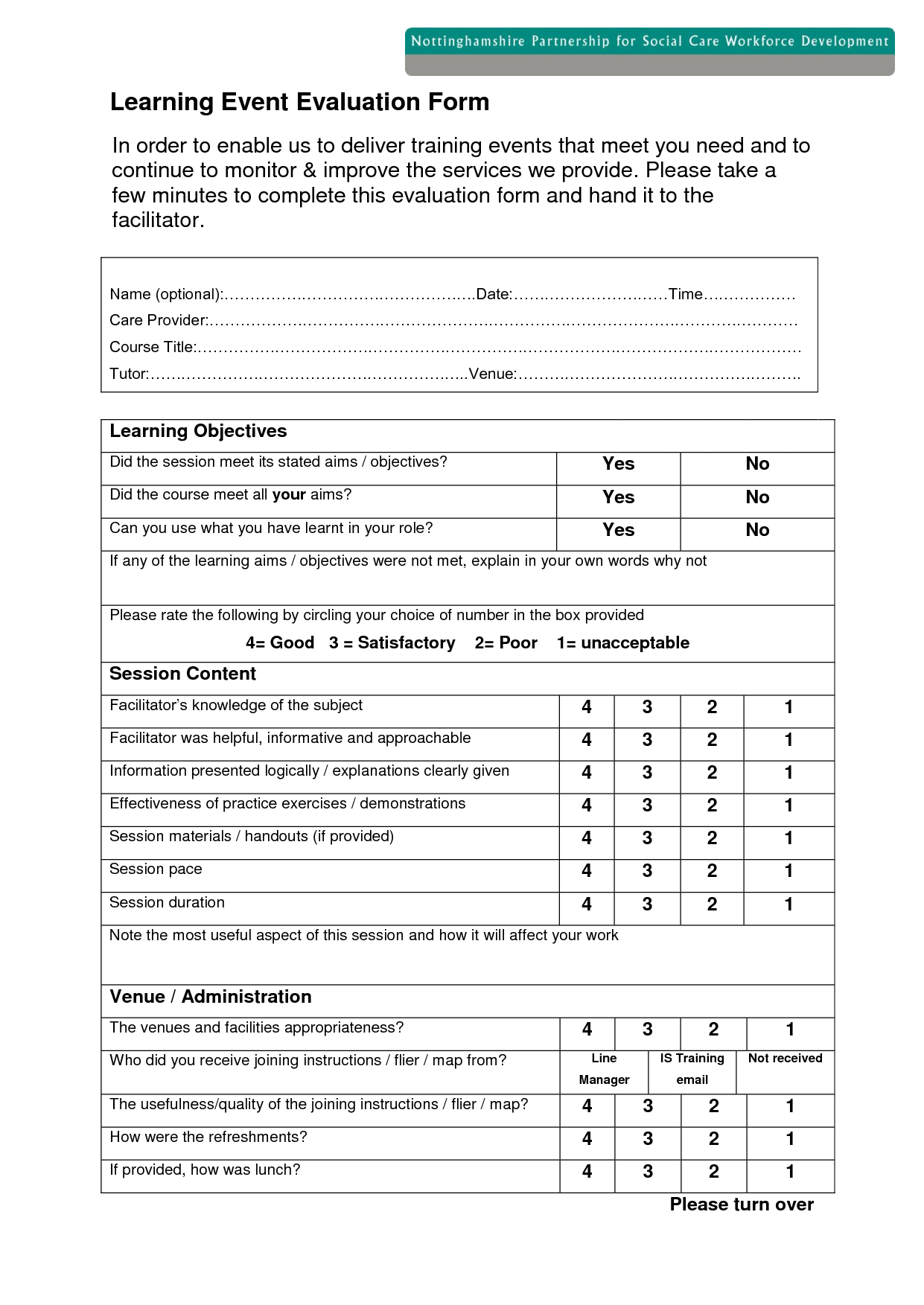 4 Feedback Form Template Outline Templates Trainer Evaluation Training Feedback Template Course Evaluation Training Evaluation Form Evaluation Form