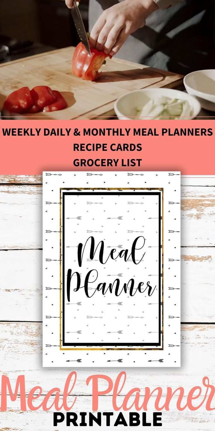 Ewiger Speiseplan In 2020 Meal Planning Printable Meal Planner Monthly Meal Planner