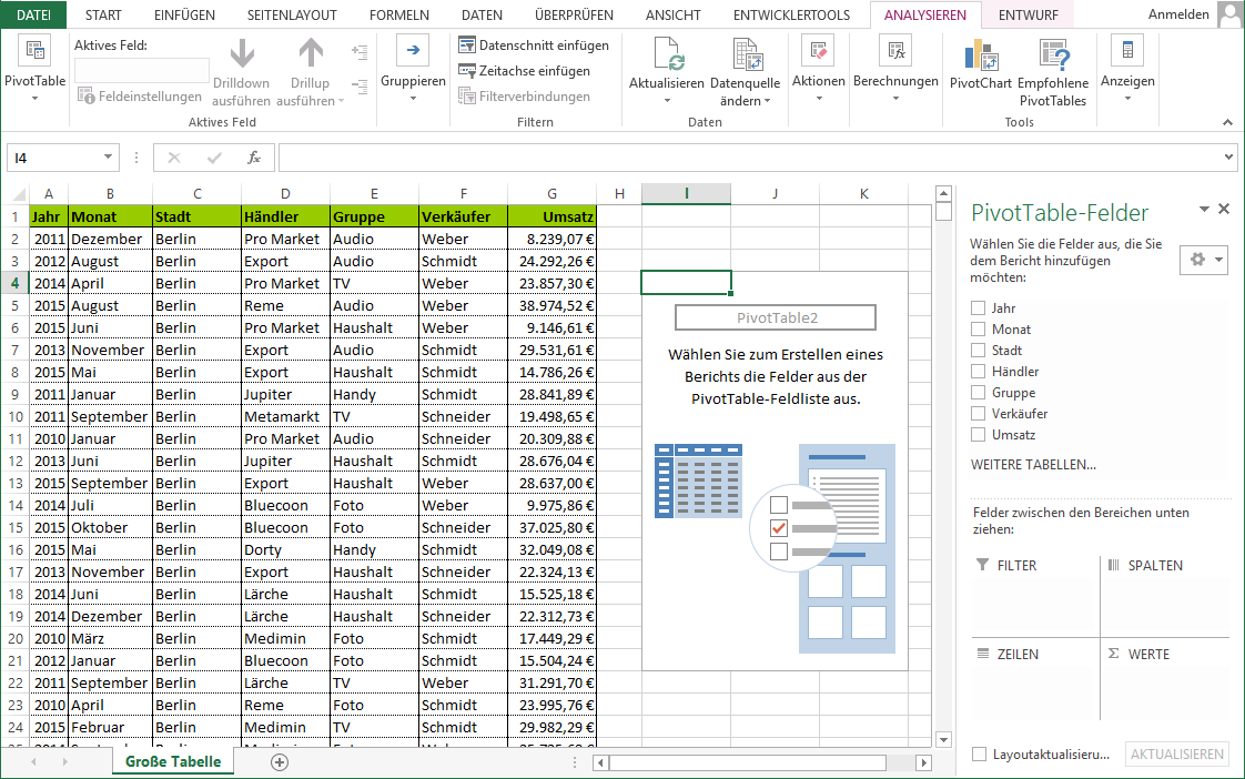 Umgang Mit Excel Pivot Tabelle Einfach Erklart Wenn Sie Mit Grossen Datenmengen Arbeiten Kann Der Pivot Tabelle Sie Einfach Und S Tabelle Excel Tipps Finanzen