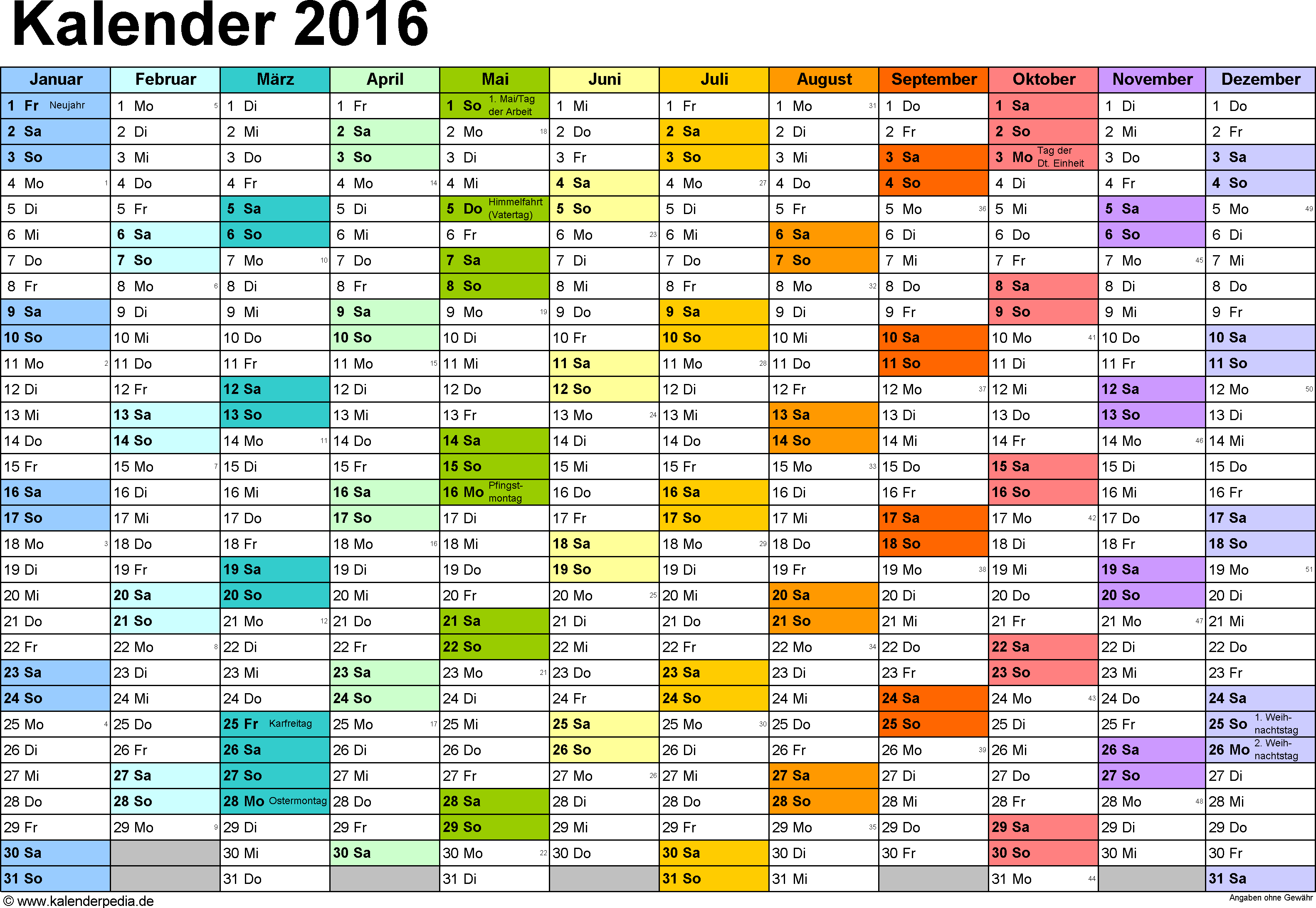 Kalender 2016 In Excel Zum Ausdrucken 16 Vorlagen Kalender Vorlagen Kalender 2016 Kalender