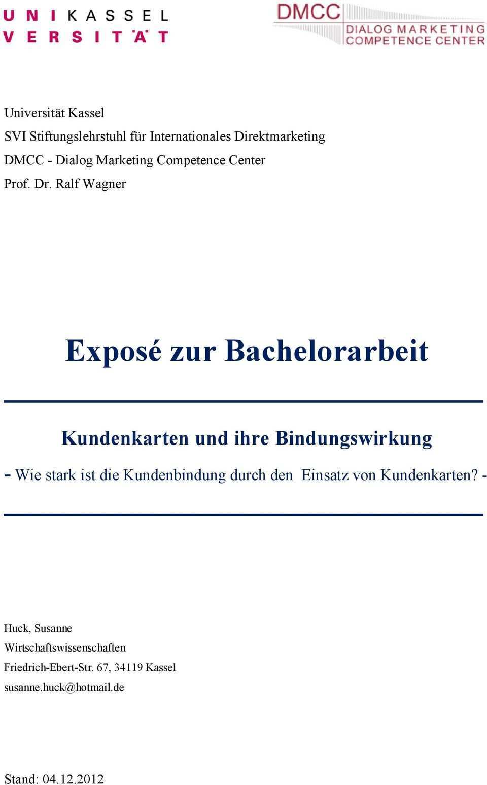 Expose Zur Bachelorarbeit Pdf Free Download